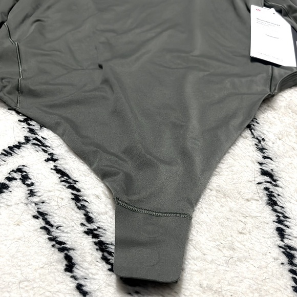 Lululemon Wundermost Ultra-Soft Nulu Square Neck Long Sleeve Bodysuit NWT. Sz L - Picture 7 of 10